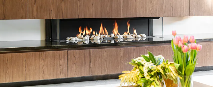 Double-height Fireplace Design Refurbishment in Batavia, New York