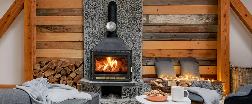 Thelin Hearth Products Direct Vent Gas Stove Fireplace Inspection in Batavia, New York